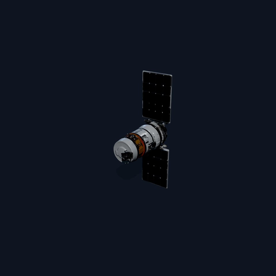 Spacecraft Satellite Model Pack with Detailed Solar Panels